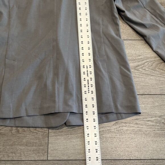 Uniqlo C Blazer Mens Large Gray Double Breasted Blazer Casual Dressy - Picture 8 of 11